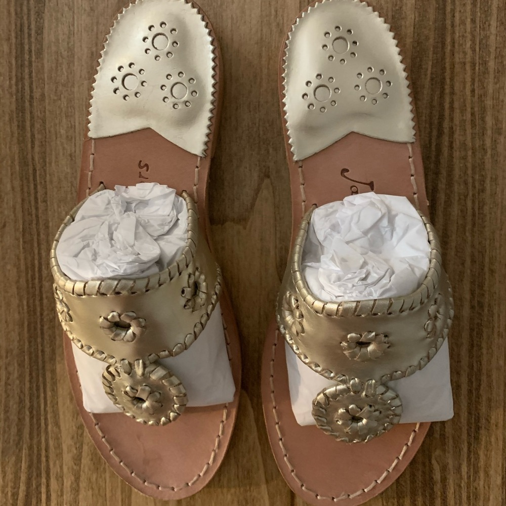 Jack Rogers Platinum Hampton Sandals